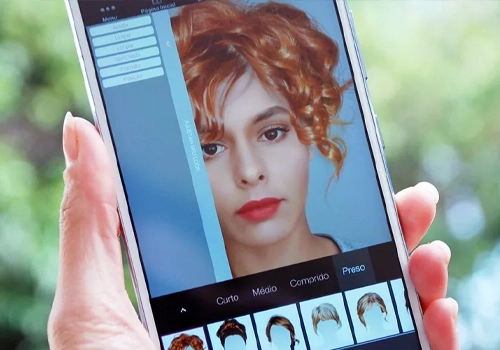 Simulador de corte de cabelo virtual