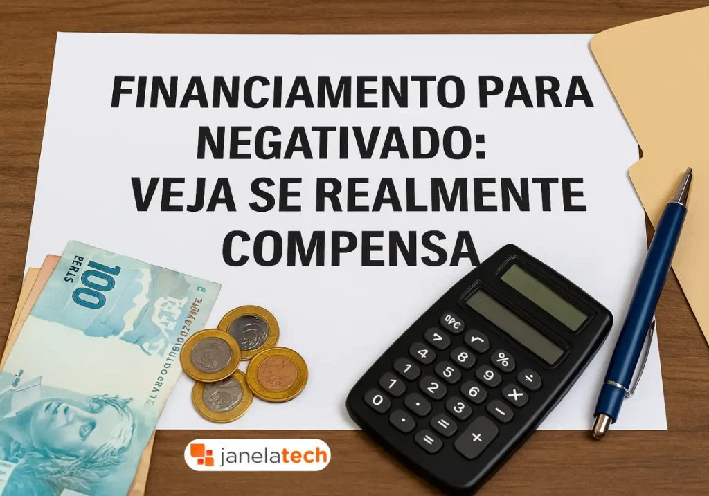 Financiamento para negativado: veja se realmente compensa - Janela Tech
